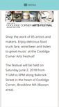 Mobile Screenshot of coolidgecornerartsfestival.com